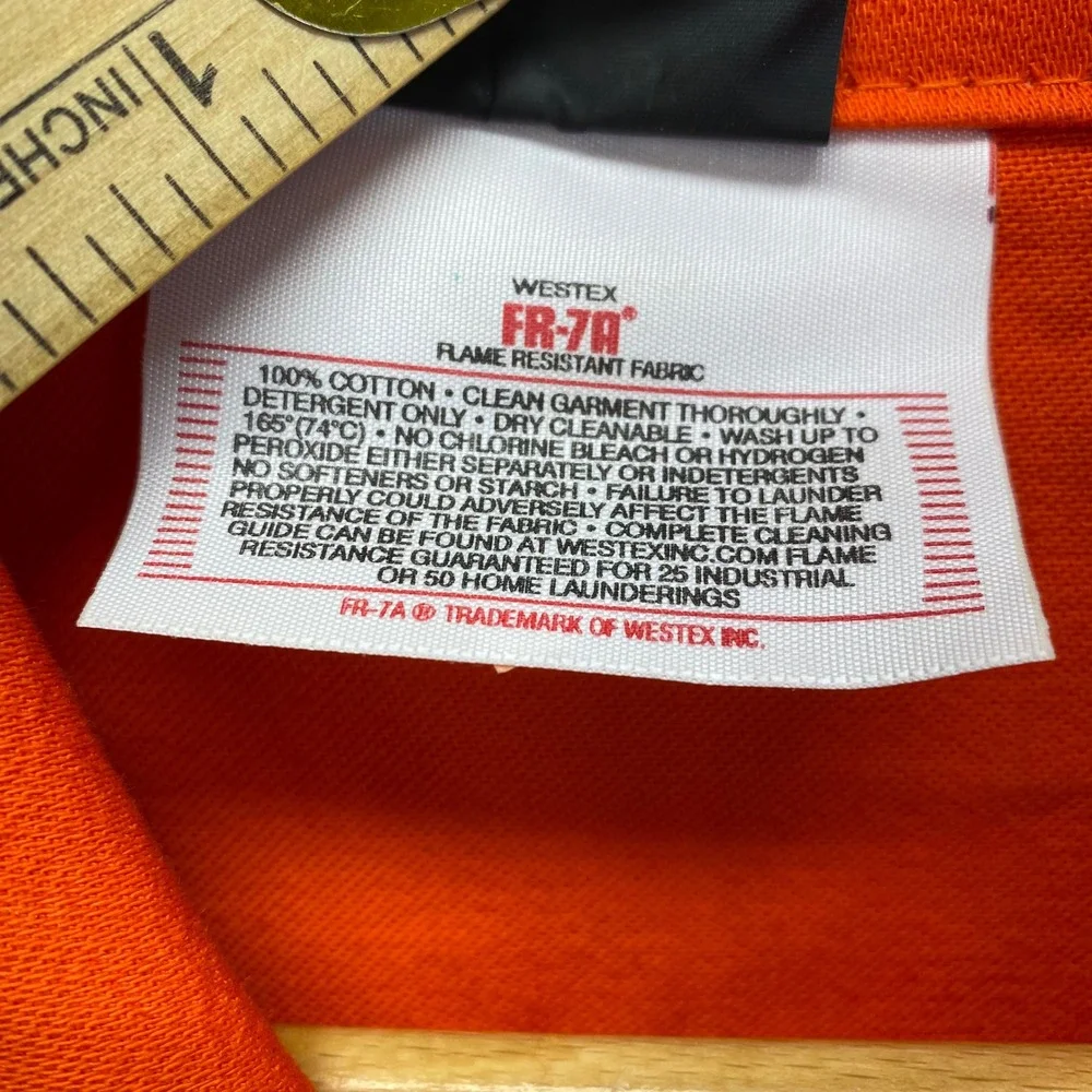 Tillman 6230D Welding Jacket Mens 2XL Orange Flame Retardant Cotton FR7A New